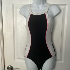 Swimsuit size 8, black and white